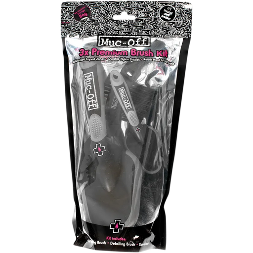 Muc-Off 3-Piece Premium Brush Set - Front