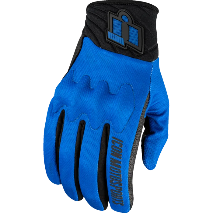 Icon Mens Anthem 3 Gloves - Blue - Front