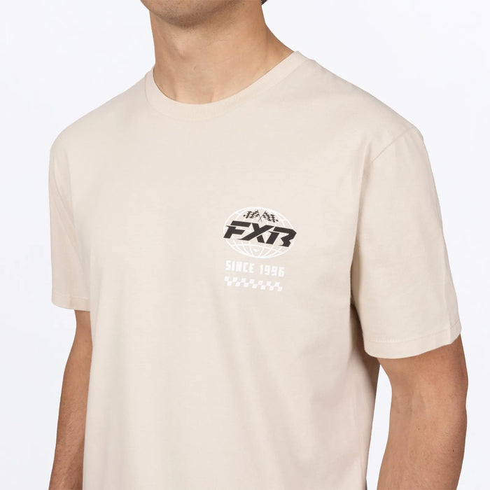 FXR Mens Worldwide Premium T-Shirt - Sand/Black, view 5