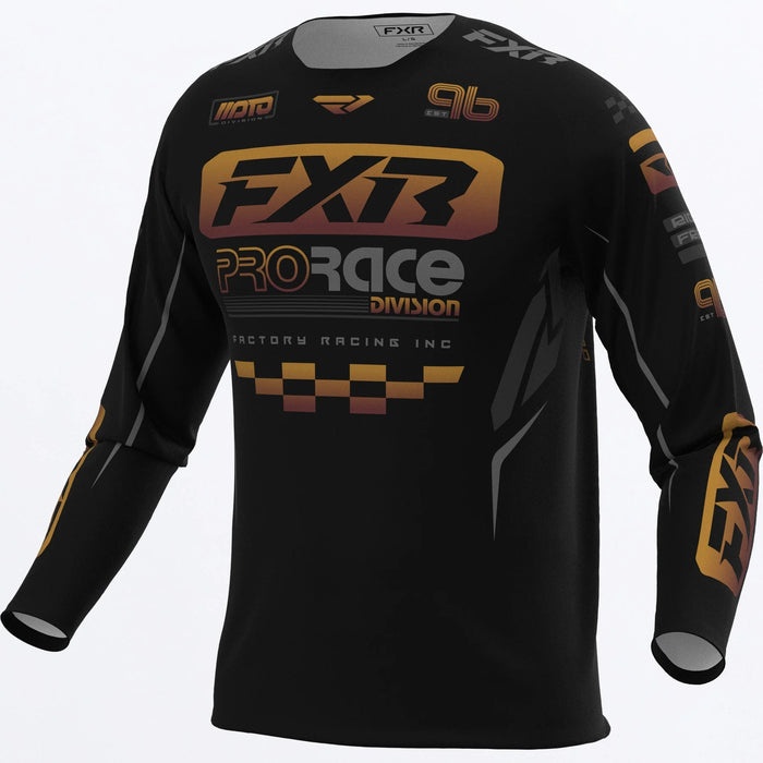 FXR Clutch Pro MX Jersey 2027 - Black/Char/Kash, front view