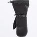 FXR Mens Hybrid Combat Mitt - Black, front view