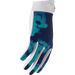 Thor Mens Launchmode Gloves - White/Aqua - Front