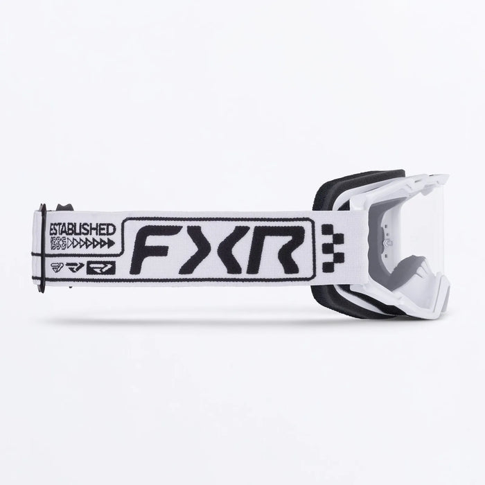 FXR Maverick Prime MX Goggle - White/Black, view 4