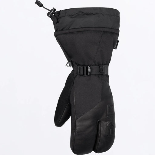 FXR Mens Hybrid Claw Mitt - Black, front view
