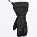 FXR Mens Hybrid Claw Mitt - Black, front view