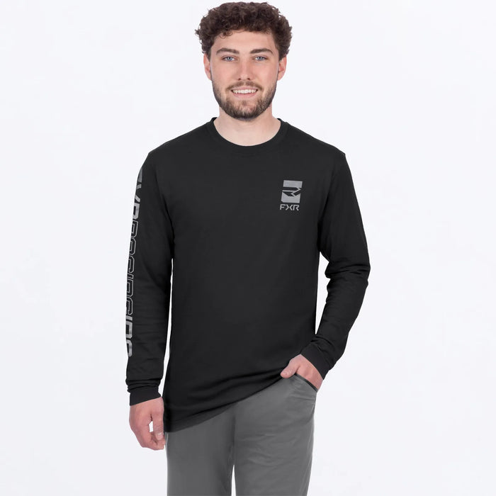 FXR Mens Victory Premium Longsleeve - Black/Grey, view 2
