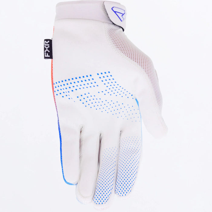 FXR Reflex Air MX Glove 2025 - White/Blue/Red, view 3