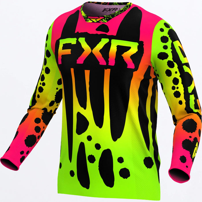 FXR Youth Podium MX Jersey 2024 - Frogger, front view