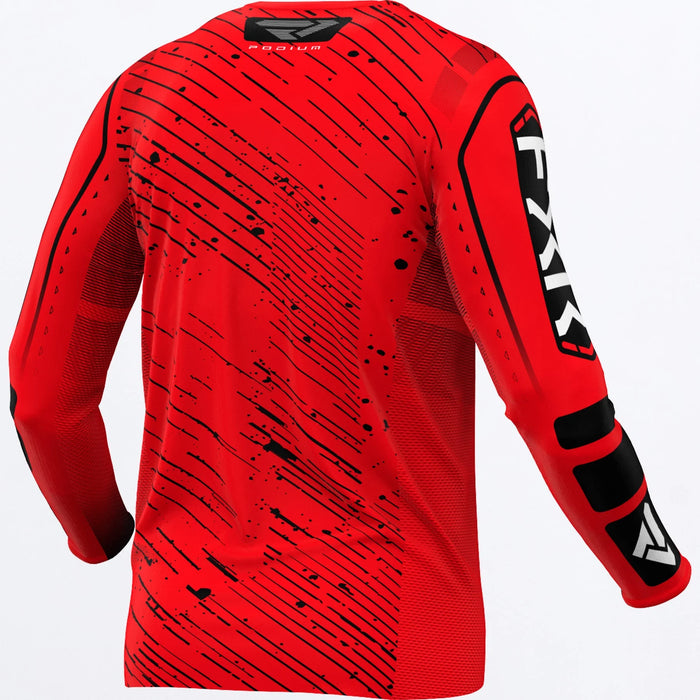 FXR Podium MX Jersey 2025 - Red/Black, view 2