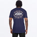 FXR Mens Worldwide Premium T-Shirt - Navy/Canvas, view 2