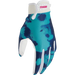 Thor Mens Launchmode Gloves - White/Aqua - Front