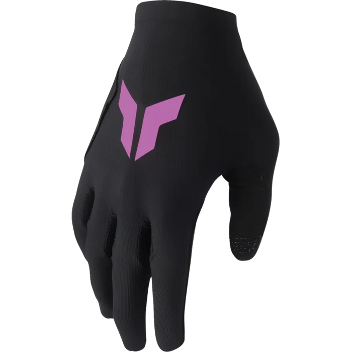 Thor Womens Sportmode Gloves - Black/Orchid - Front