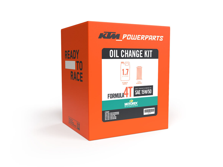 KTM Motorex Formula 4T 15W-50 Semi Synthetic Oil Change Kit (1.7L)