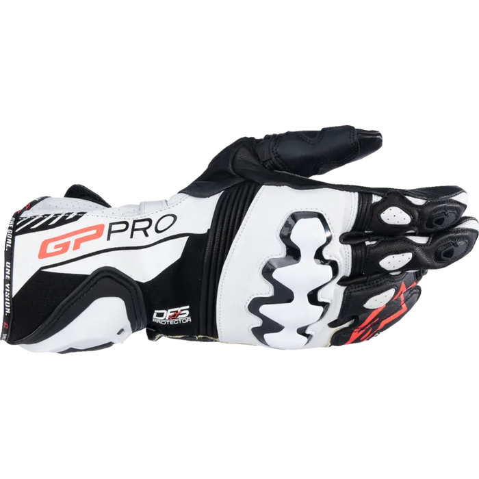 Alpinestars Mens GP Pro R4 Gloves - Black/White - Front