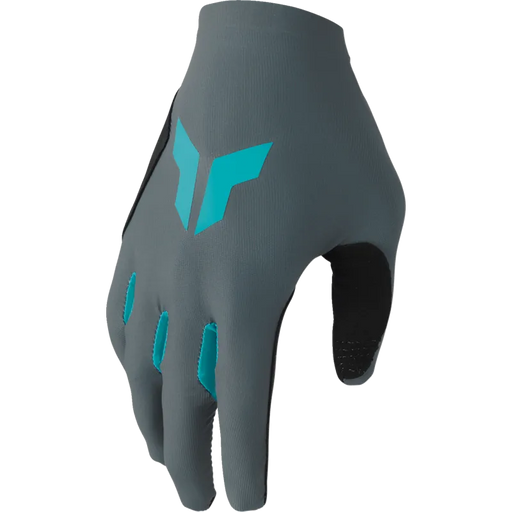 Thor Womens Sportmode Gloves - Gray/Aqua - Front