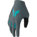 Thor Womens Sportmode Gloves - Gray/Aqua - Front