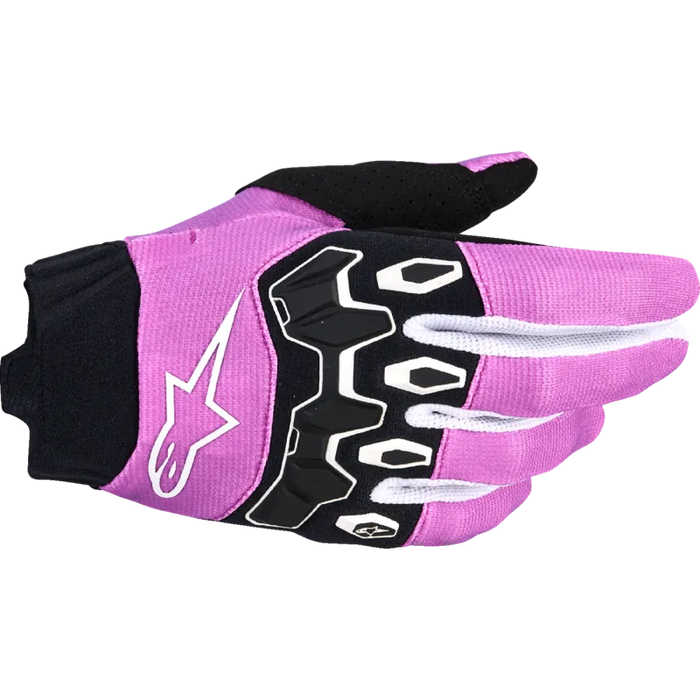 Alpinestars Womens Stella Full Bore V2 Gloves - Violet/White/Black - Front