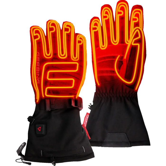 Gerbing Womens 7V S7 Battery Heated Gloves - Black - Front