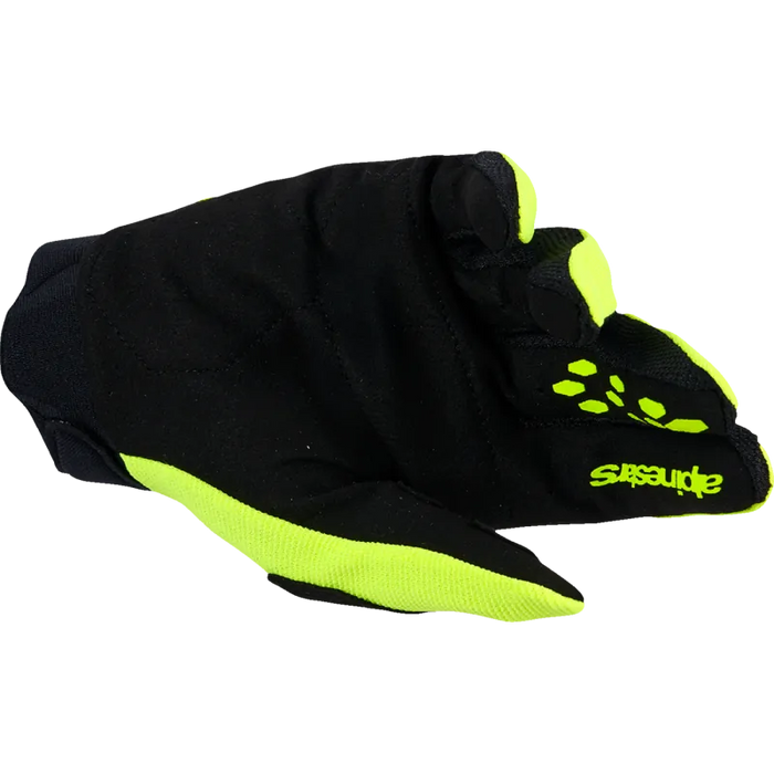 Alpinestars Mens Full Bore V2 Gloves - Fluo Yellow/Black - Back
