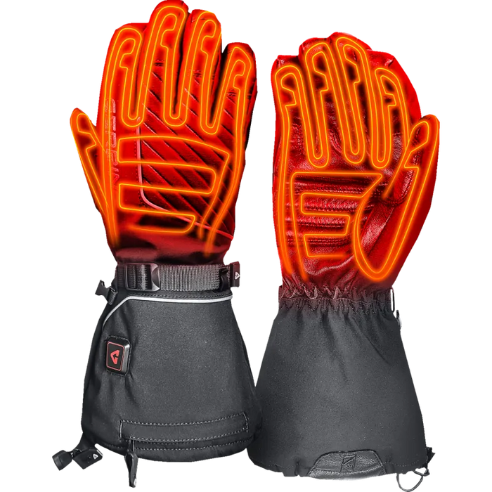 Gerbing Mens 7V Atlas Ultra-Flex Battery Heated Gloves - Black - Front