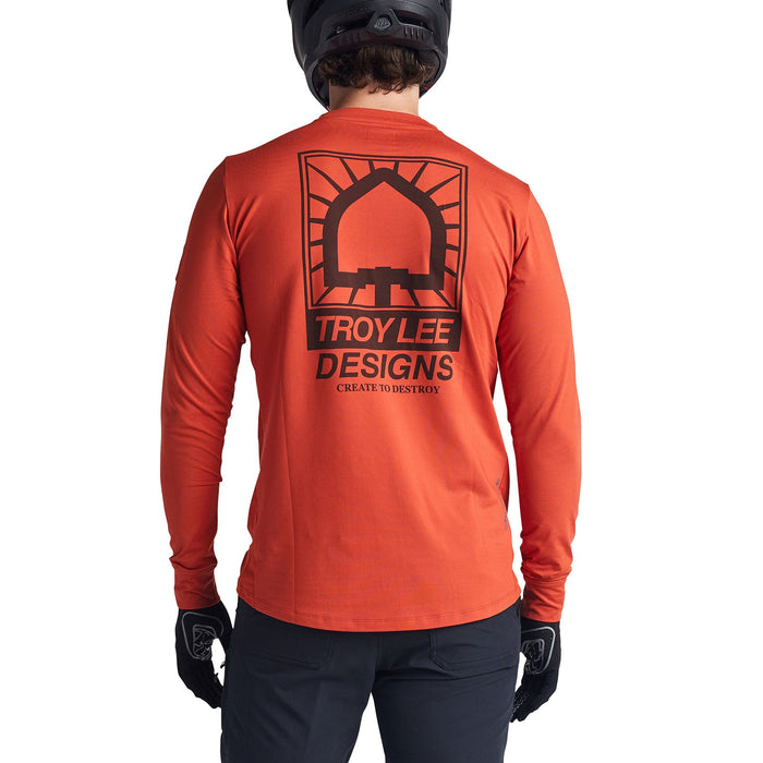 Troy Lee Designs Ruckus Long Sleeve Ride Tee Create To Destroy Jersey