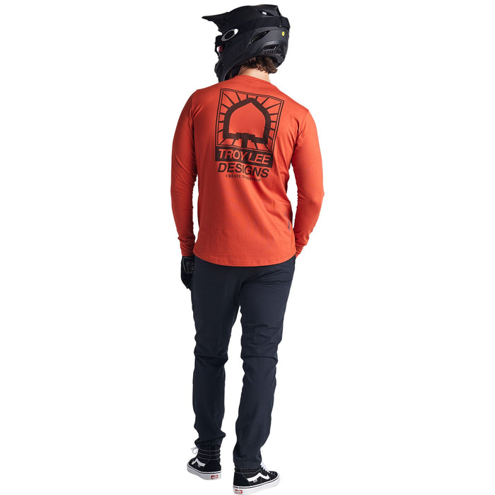 Troy Lee Designs Ruckus Long Sleeve Ride Tee Create To Destroy Jersey