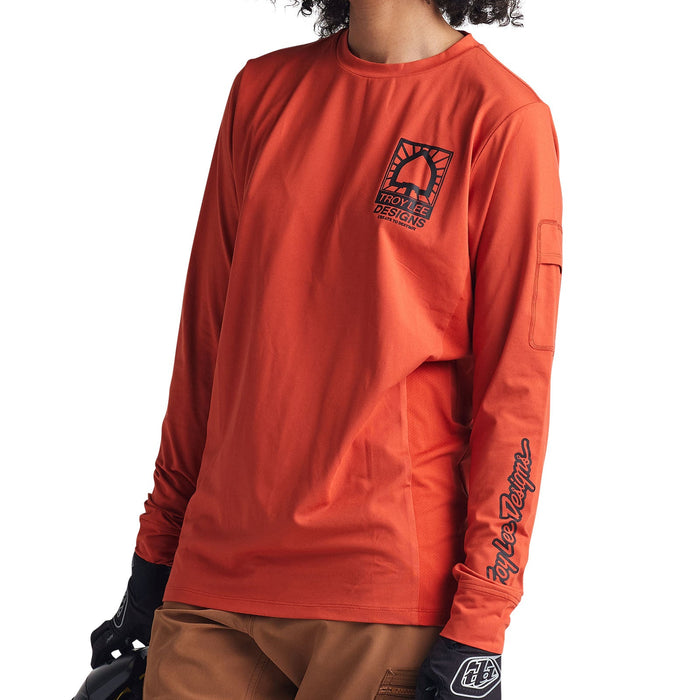 Troy Lee Designs Ruckus Long Sleeve Ride Tee Create To Destroy Jersey