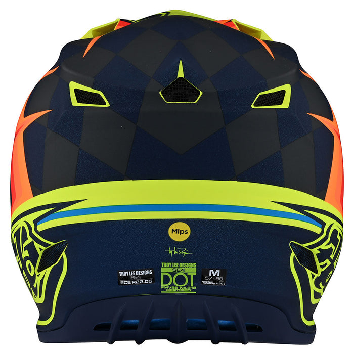 Troy Lee Designs Youth SE4 Polyacrylite Warped Helmet