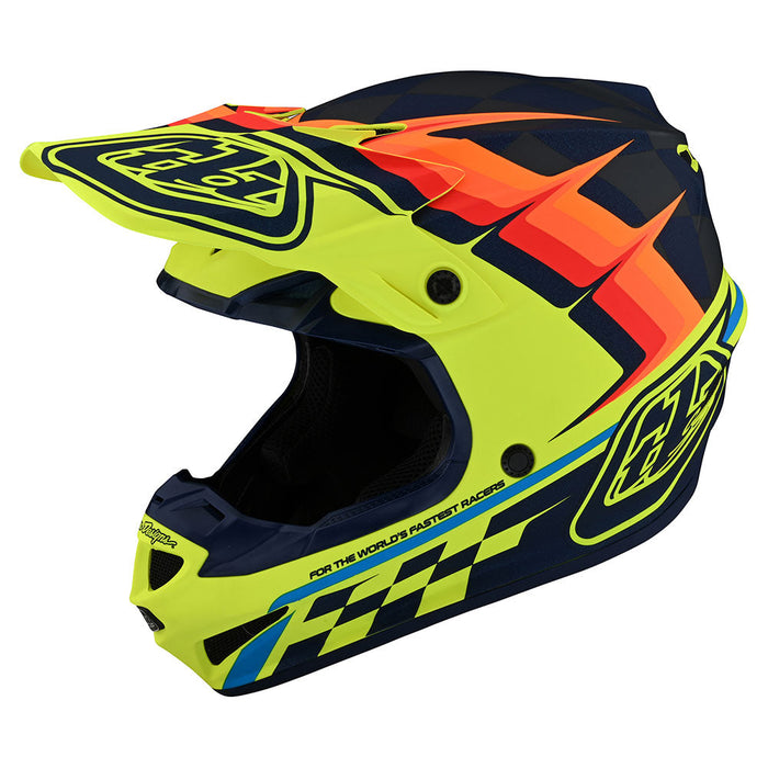 Troy Lee Designs Youth SE4 Polyacrylite Warped Helmet