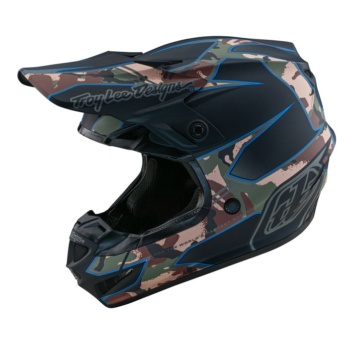 Troy Lee Designs Youth SE4 Polyacrylite Matrix Camo Helmet