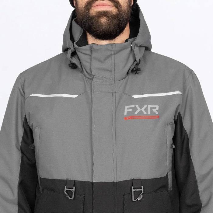 FXR Mens Evolution F.A.S.T. Insulated Monosuit - Black/Char, view 4