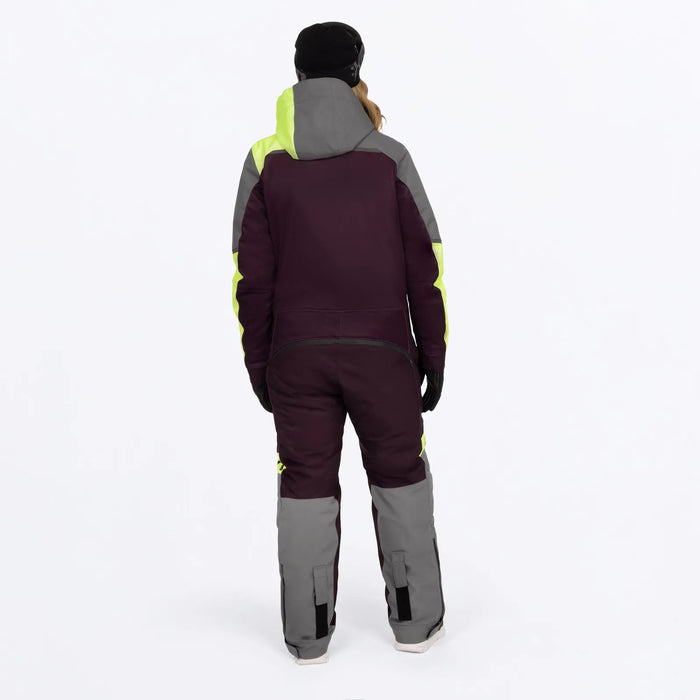 FXR Womens Revo F.A.S.T. Insulated Monosuit - Plum/TI/Muted Vis, view 2