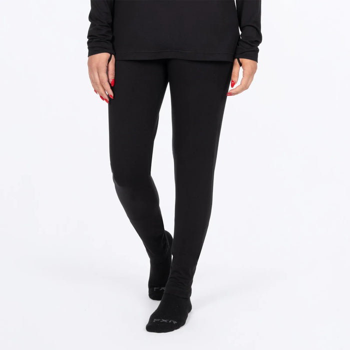 FXR Womens Surge Bamboo Pant - Black, front view