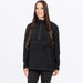 FXR Womens Aspen 1/4 Zip Fleece - Black, front view