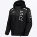 FXR Child Helium Jacket 2027 - Black/Asphalt, front view