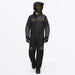 FXR Mens Revo Lite Monosuit - Black/Asphalt/Kash, front view