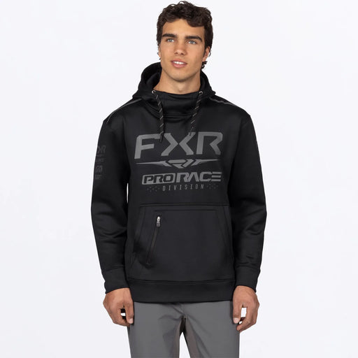 FXR Mens Race Division Tech Pullover Hoodie - Black Ops, front view