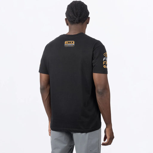 FXR Mens Race Division Premium T-Shirt - Black/Gold, view 2