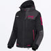 FXR Womens Fresh Jacket - Black/Asphalt/Razz, front view