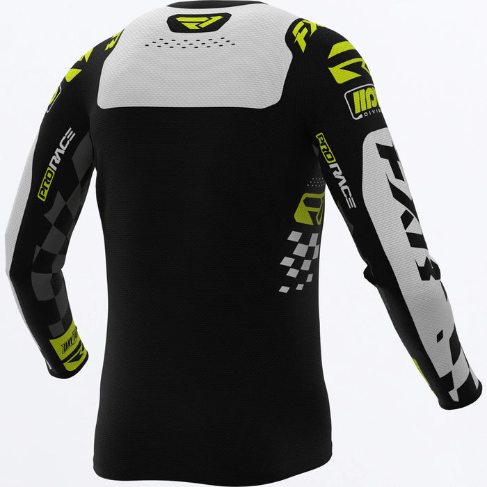 FXR Revo Daytona MX Jersey - Black/White/HiVis, view 2