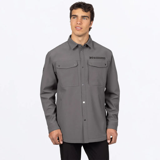 FXR Mens Stronghold Tech Shirt-Jac - Char, front view