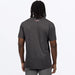 FXR Mens Rush Premium T-Shirt - Char Heather/Red, view 2