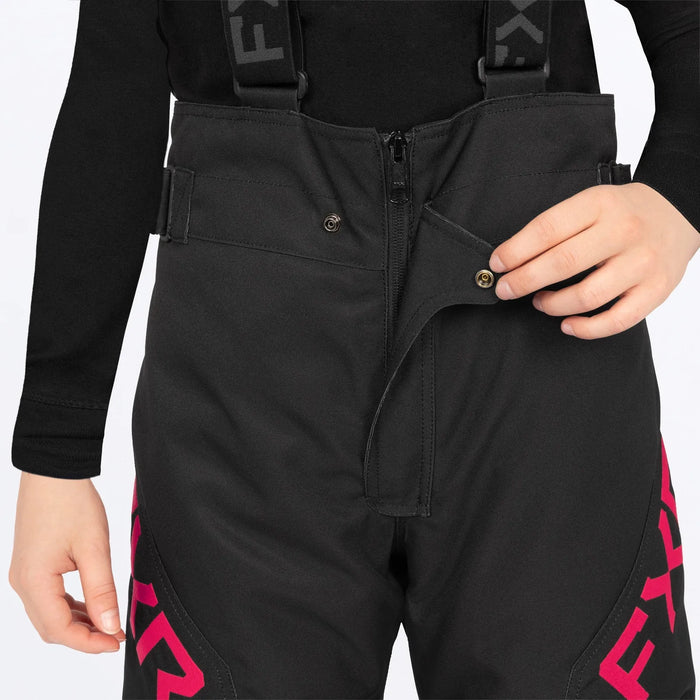 FXR Child Clutch Pant 2027 - Black/Razz, view 3