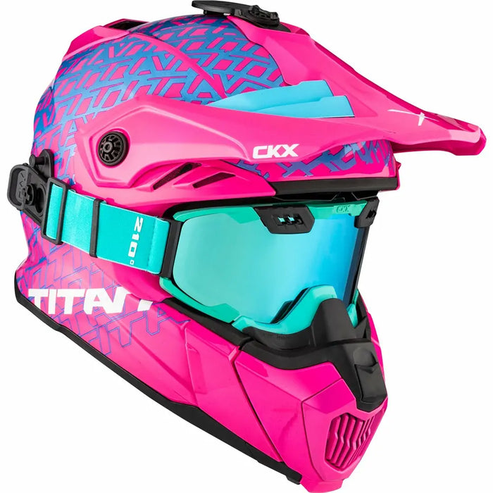 CKX Titan Original Roar Trail and Backcountry Helmet with 210° Goggles