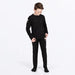 FXR Youth Pyro Thermal Set 2027 - Black, front view