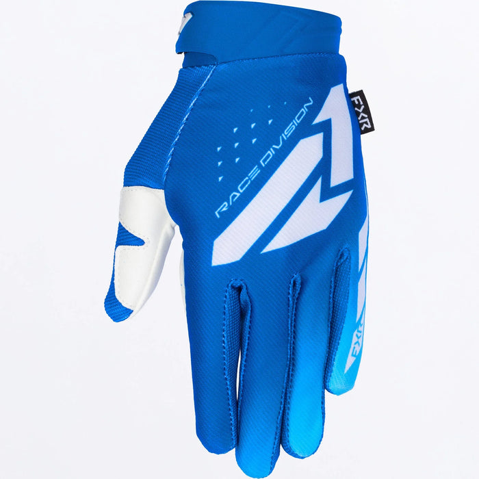 FXR Reflex MX Glove 2026 - Blue/White, front view