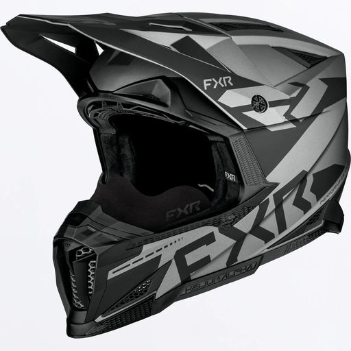 FXR Helium Alpha Snow Helmet - Titanium, front view