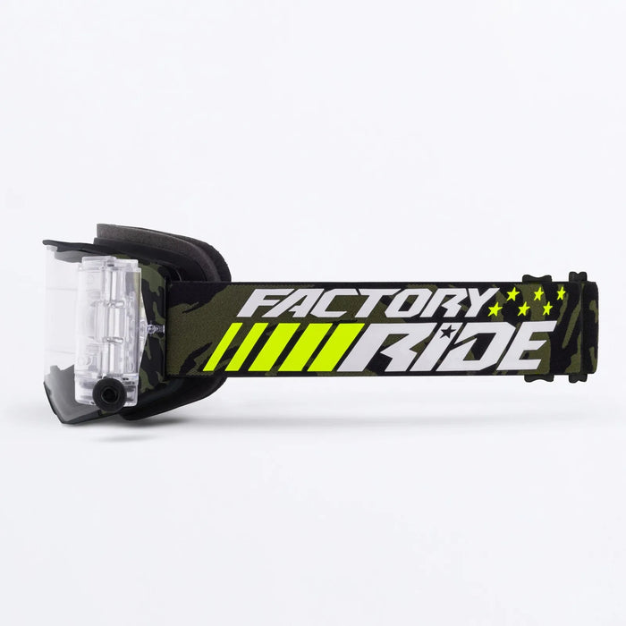 FXR Factory Ride Roll-Off Goggle - Army Camo/HiVis, view 2