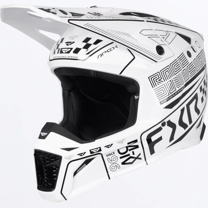 FXR Apex MX MIPS Helmet - Checker, front view