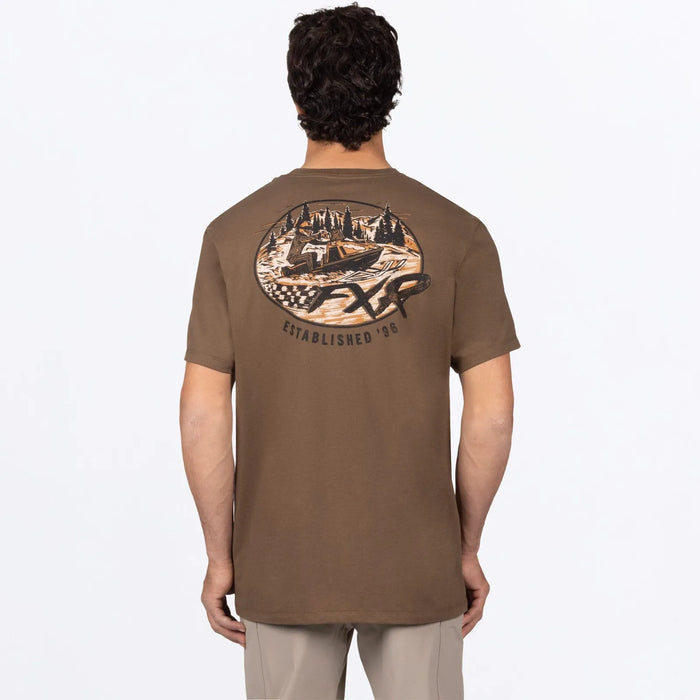 FXR Mens Relic Premium T-Shirt - Teak/Black, view 2